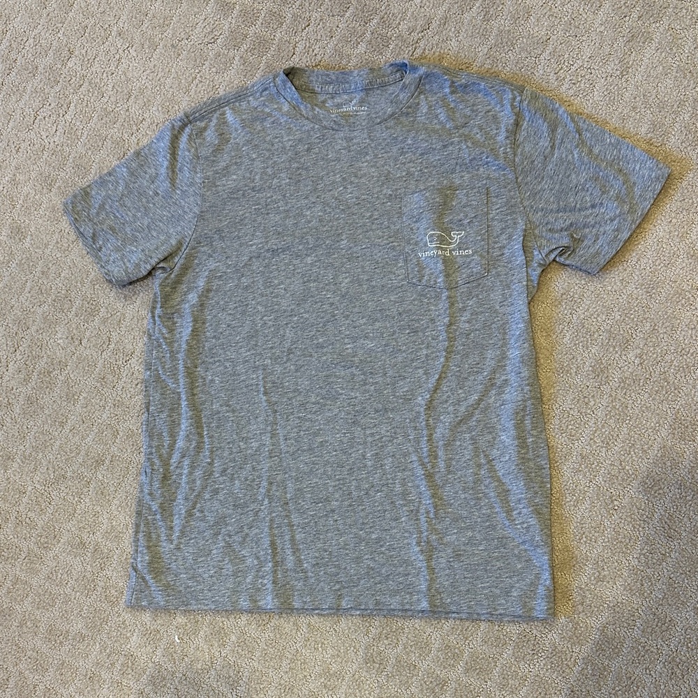 Vineyard Vines Heather Gray Short Sleeve Tee Boys L 16